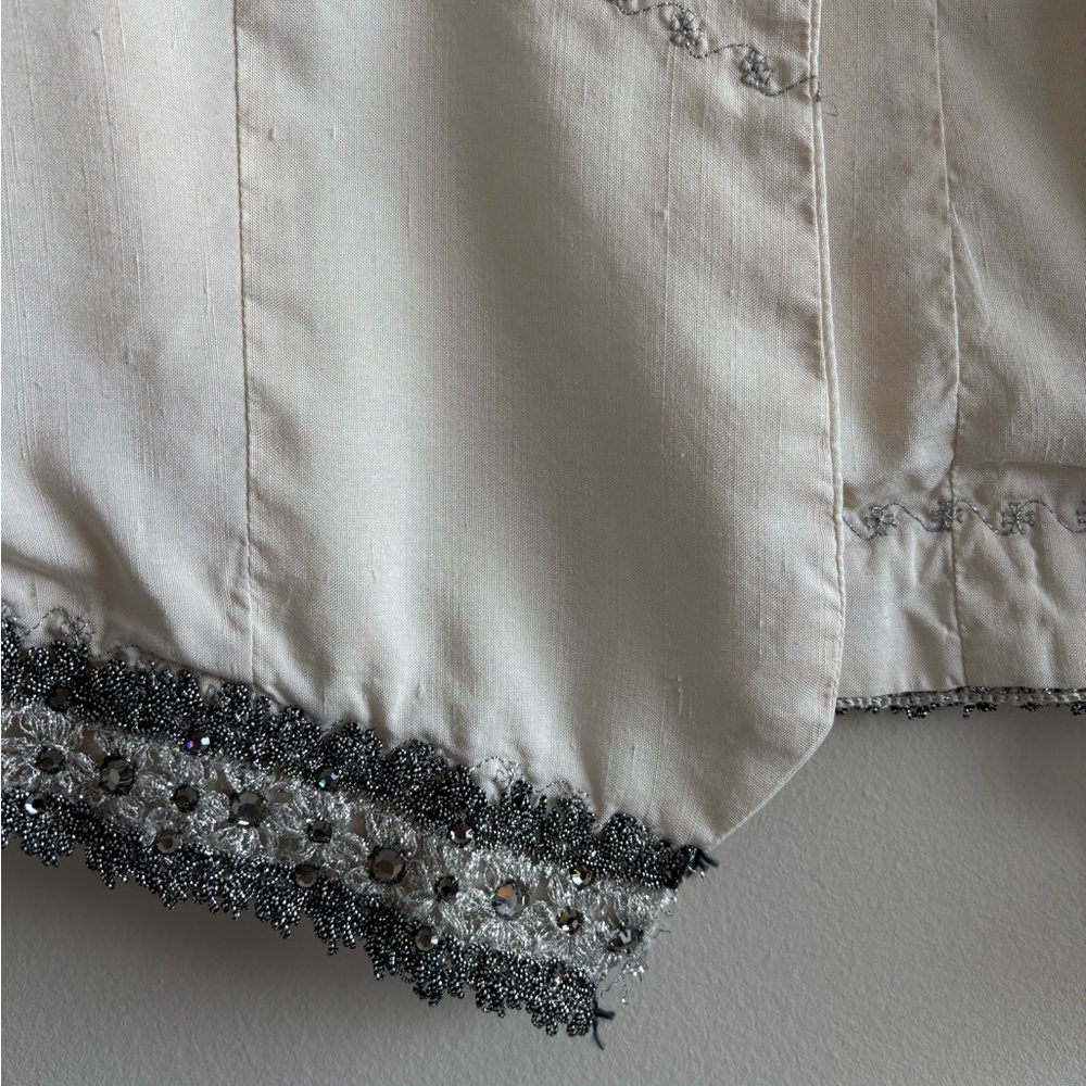 90’s embroidery cotton boho vest - Picture 2 of 8